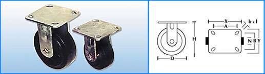 Колесные опоры большегрузные неповоротные wheel3