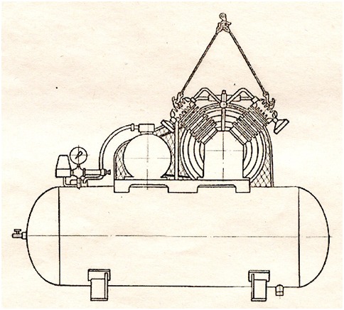 Схема строповки компрессора модель С-416М1