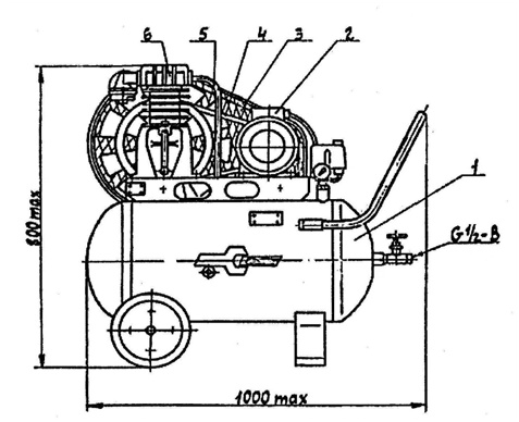 Установка компрессорная, модель К-11