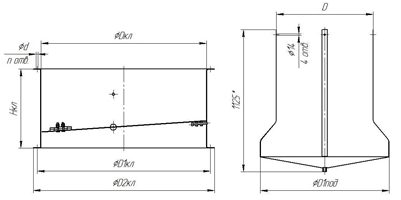 Габаритные и присоединительные размеры клапана и поддона Габаритные и присоединительные размеры клапана и поддона